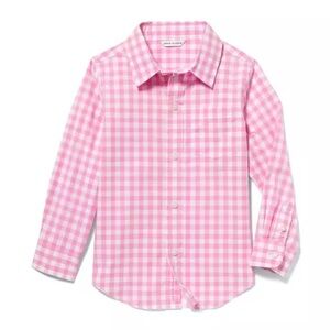 JANIE AND JACK, GINGHAM POPLIN SHIRT, 6-12 m
